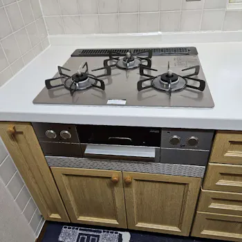 神奈川県三浦市のお客様のビルトインコンロ交換工事