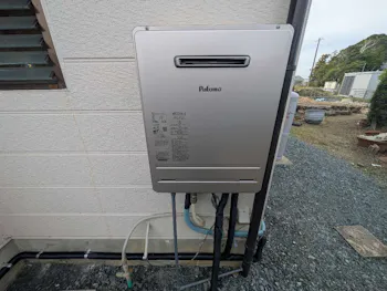 静岡県袋井市のお客様のガス給湯器交換工事