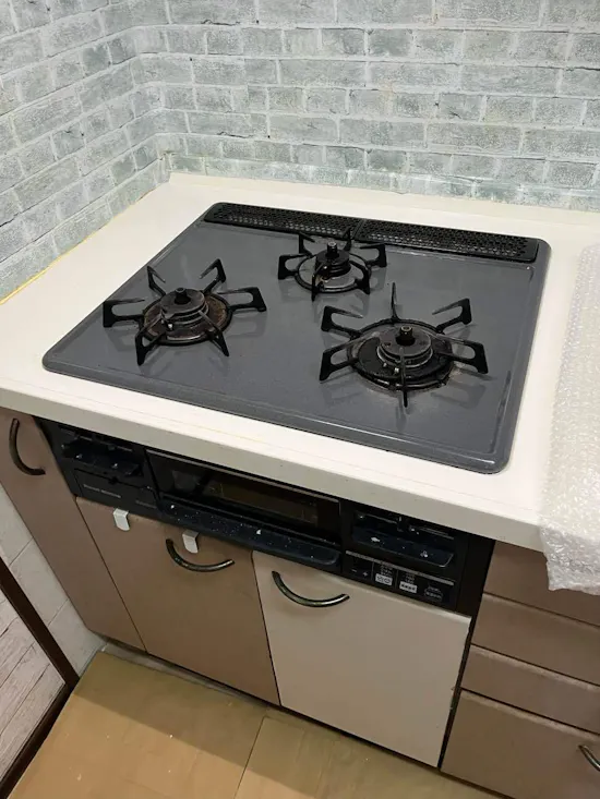 工事前　埼玉県鴻巣市のお客様のビルトインコンロ・ガスコンロ工事