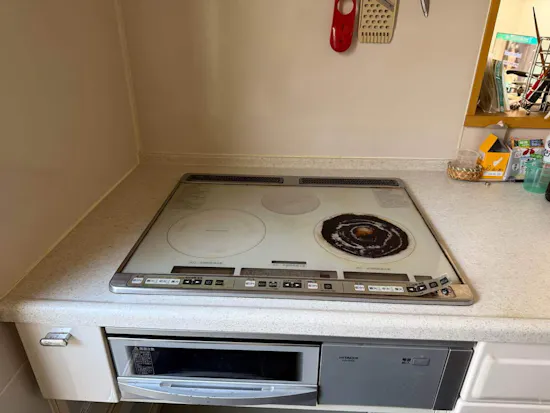 工事前　静岡県富士市のお客様のIHクッキングヒーター交換工事