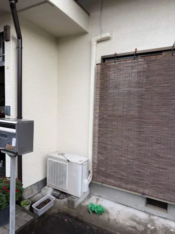 静岡県富士宮市のお客様のエアコン工事　具体的な工事内容2