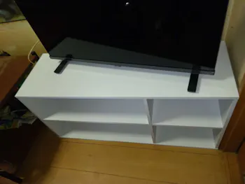 東京都あきる野市のお客様のTVラック組立工事