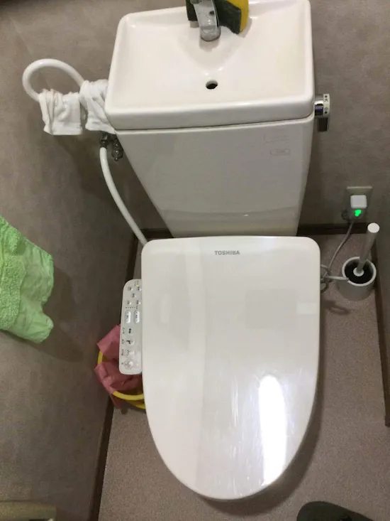 工事前　東京都青梅市のお客様の便座交換工事