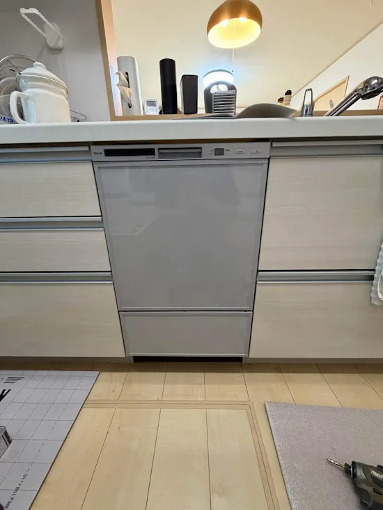 工事後　埼玉県鴻巣市のお客様の食洗機交換工事