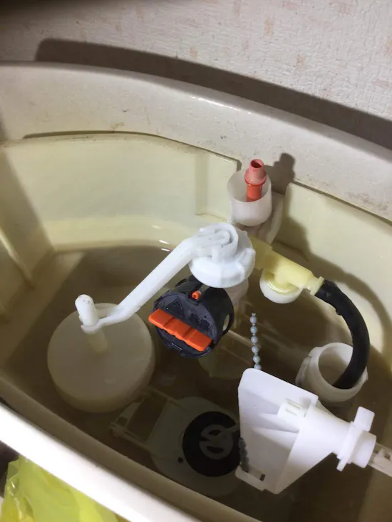 工事後　東京都青梅市のお客様のトイレ水漏れ部品交換