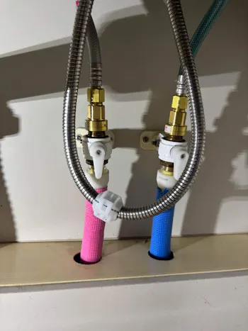 茨城県土浦市のお客様のキッチン水栓工事　具体的な工事内容1