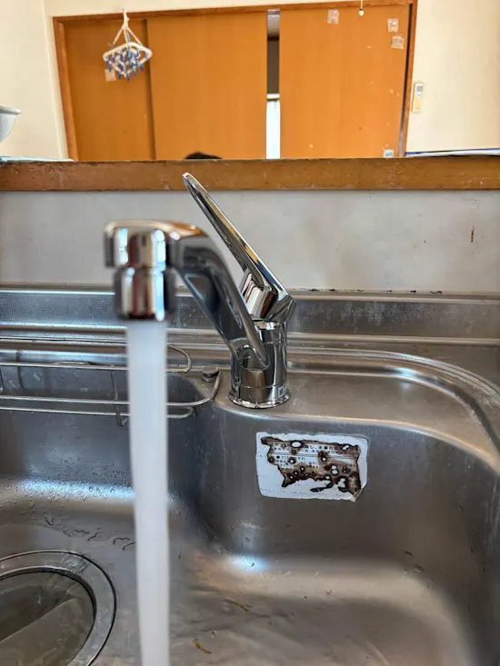 工事後　茨城県下妻市のお客様のキッチン水栓交換工事