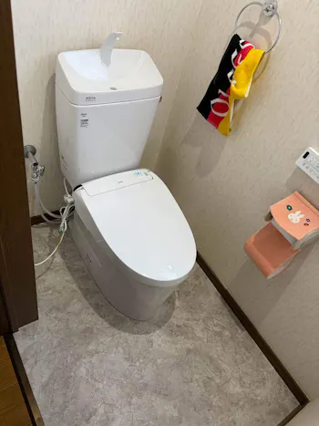 埼玉県深谷市のお客様の便座交換工事