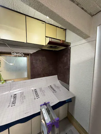 埼玉県東松山市のお客様のレンジフード交換工事　具体的な工事内容1