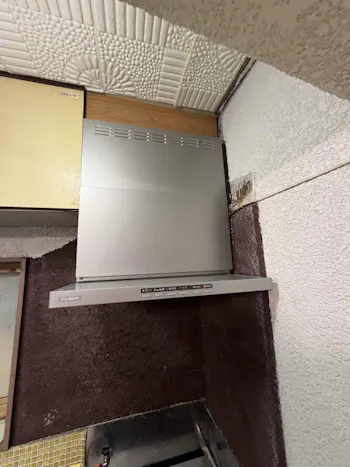 埼玉県東松山市のお客様のレンジフード交換工事　具体的な工事内容5