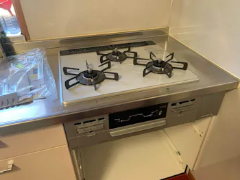 埼玉県東松山市のお客様のビルトインコンロ交換工事