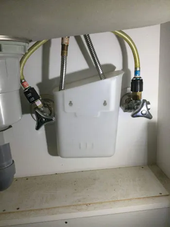 東京都青梅市のお客様のキッチン水栓工事　具体的な工事内容4