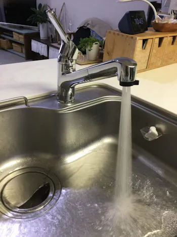 東京都青梅市のお客様のキッチン水栓工事　具体的な工事内容1