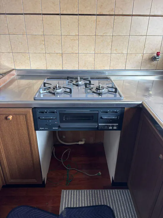 工事後　三重県いなべ市のお客様のビルトインコンロ交換工事