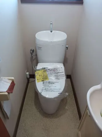 東京都あきる野市のお客様のトイレ交換工事