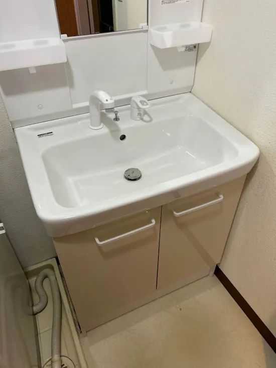 工事後　宮城県仙台市宮城野区のお客様の洗面化粧台工事