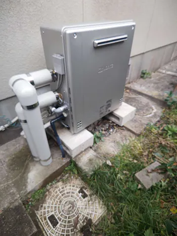 福島県いわき市のお客様のガス給湯器取付工事