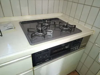 宮城県大崎市のお客様のビルトインコンロ交換工事