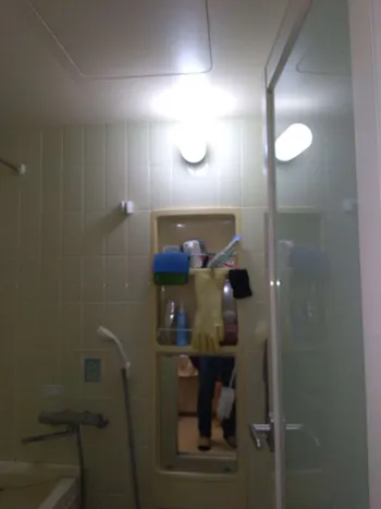 東京都青梅市のお客様の浴室照明工事