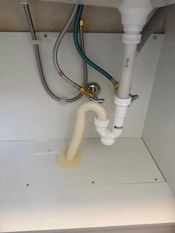 千葉県長生郡白子町のお客様の洗面化粧台工事　具体的な工事内容3