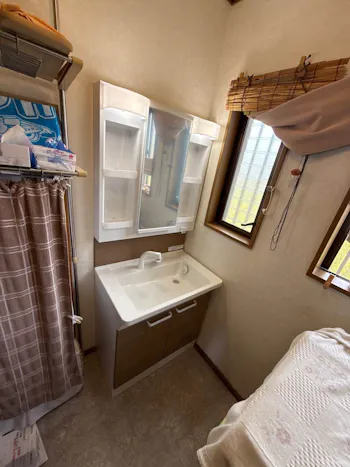 千葉県長生郡白子町のお客様の洗面化粧台工事