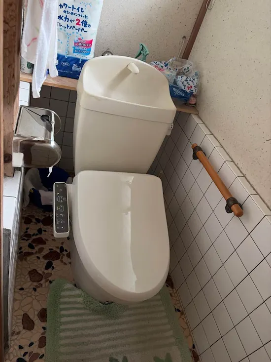 工事前　山梨県都留市のお客様のトイレリフォーム工事