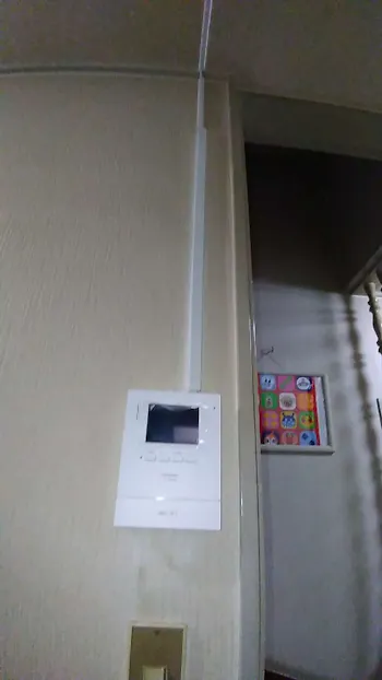 東京都西多摩郡瑞穂町のお客様のドアホン取付工事