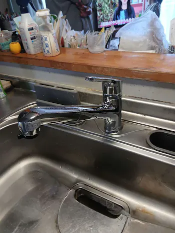 茨城県高萩市のお客様の水栓工事