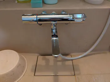 静岡県静岡市清水区のお客様の浴室水栓工事