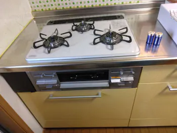 神奈川県大和市のお客様のビルトインコンロ交換工事