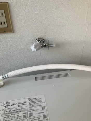 群馬県前橋市のお客様の洗濯機水栓交換工事