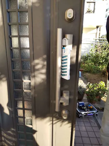千葉県千葉市のお客様の玄関錠工事