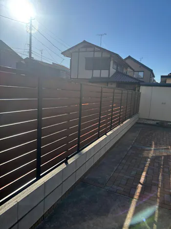 埼玉県春日部市のお客様の目隠しフェンス工事