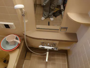 愛知県名古屋市緑区のお客様の浴室水栓工事