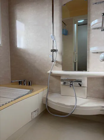 山梨県上野原市のお客様の浴室混合水栓交換工事