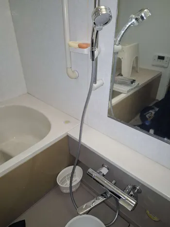 宮城県宮城郡のお客様の浴室混合水栓交換工事