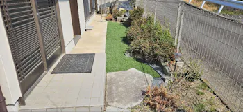 茨城県常陸太田市のお客様の人工芝敷設工事