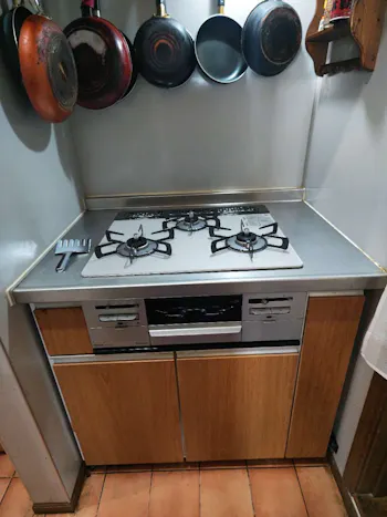 福島県いわき市のお客様のビルトインコンロ交換工事