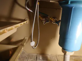 愛知県名古屋市緑区のお客様のキッチン水栓工事　具体的な工事内容1