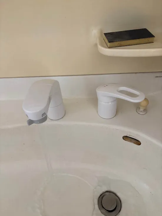 工事後　群馬県安中市のお客様の洗面所水栓交換工事