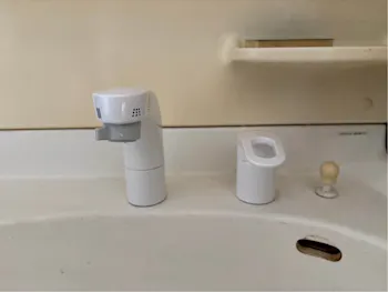 群馬県安中市のお客様の洗面所水栓交換工事　具体的な工事内容2