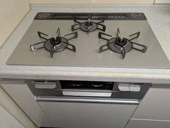 静岡県静岡市葵区のお客様のビルトインコンロ交換工事