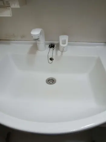 茨城県水戸市のお客様の洗面水栓交換工事
