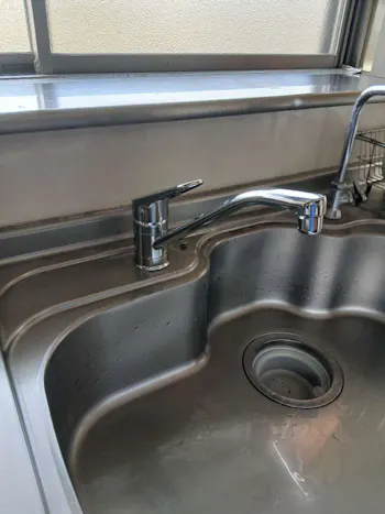 茨城県水戸市のお客様のキッチン水栓交換工事