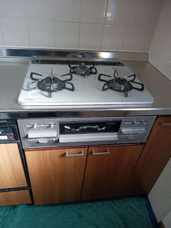 東京都昭島市のお客様のビルトインコンロ・ガスコンロ工事