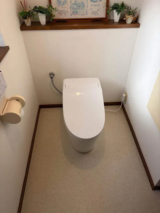 工事後　埼玉県比企郡鳩山町のお客様のトイレ交換工事
