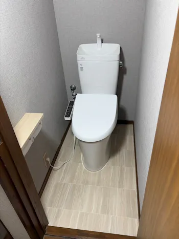 山梨県都留市のお客様のトイレ工事