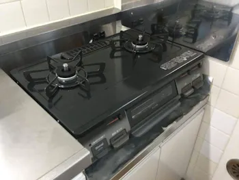 東京都青梅市のお客様のガステーブル取付工事