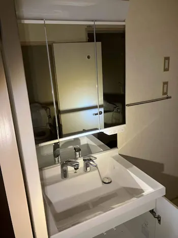 群馬県前橋市のお客様の洗面化粧台工事