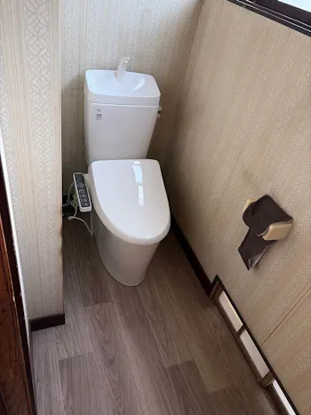 山梨県都留市のお客様のトイレ工事